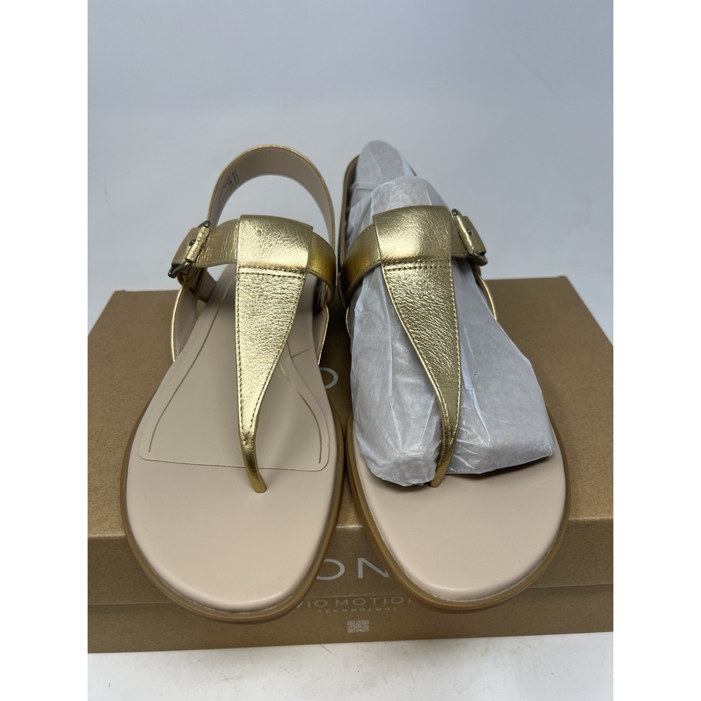 vionic Cora Metallic Gold Leather Women sandals US 9 NWB (LM00154) - Picture 2 of 7